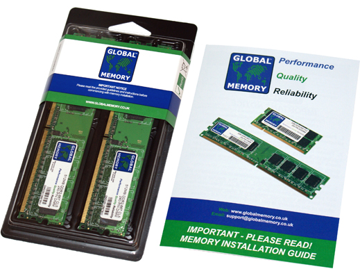 2GB (2 x 1GB) DDR2 400/533/667/800MHz 240-PIN DIMM MEMORY RAM KIT FOR PC DESKTOPS/MOTHERBOARDS